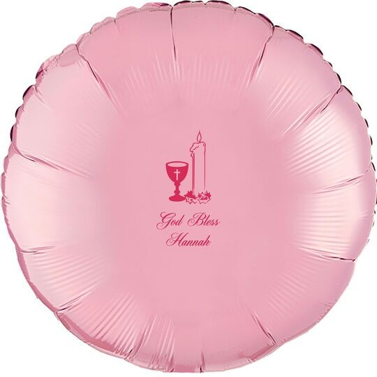 Chalice and Candle Mylar Balloons